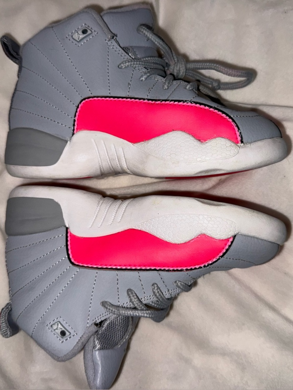 Air Jordan 12 Retro TD — "Wolf Grey/Racer Pink"